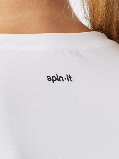 Spin-it Womens Summer Friday LS Top - White