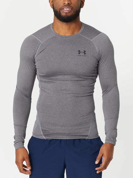 Under Armour Mens HeatGear Comp LS Top - Grey