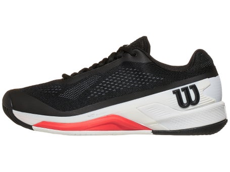 Wilson Rush Pro 4.0 Black/White/Red Mens Shoes