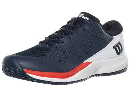 Wilson Rush Pro Ace Navy/White/Red Mens Shoe