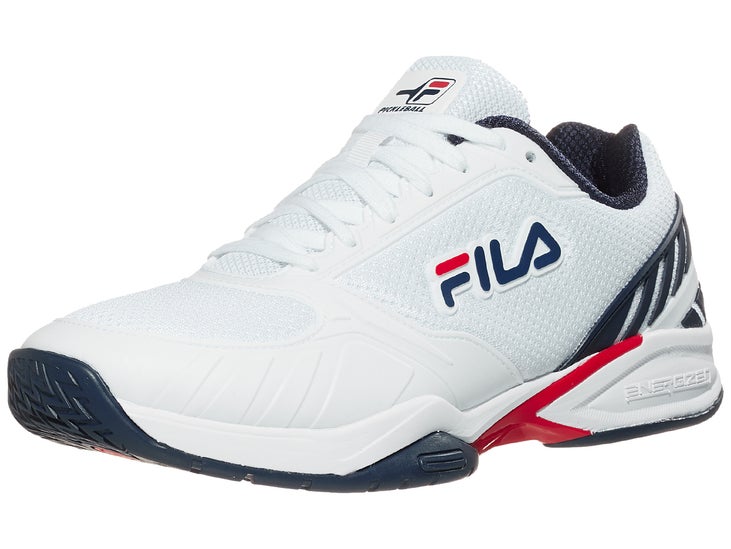 Fila Volley Zone Wh/Navy/Red Men's Pickleball Shoes Pickleball Warehouse