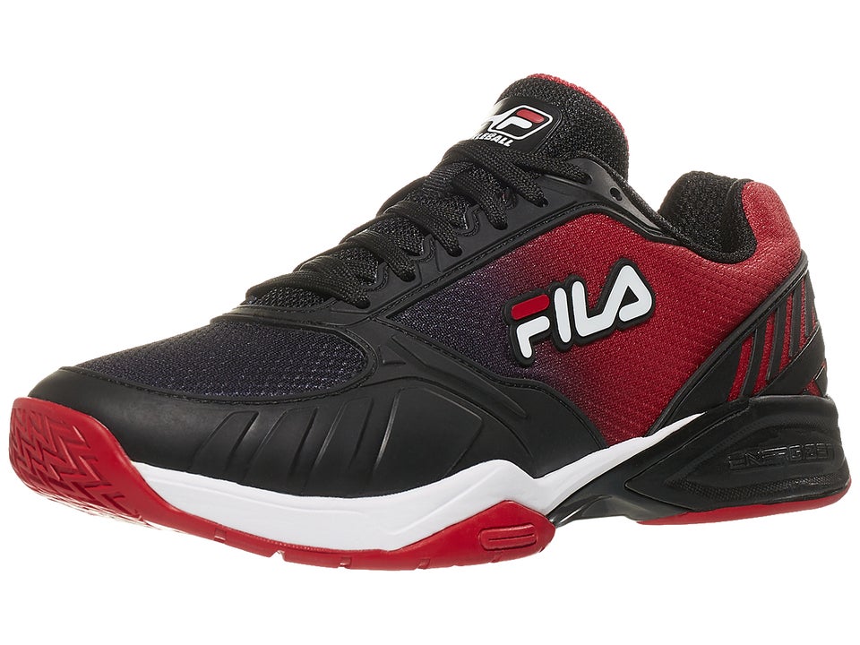 Fila Volley Zone Black/Red Men's Pickleball Shoes Pickleball Warehouse