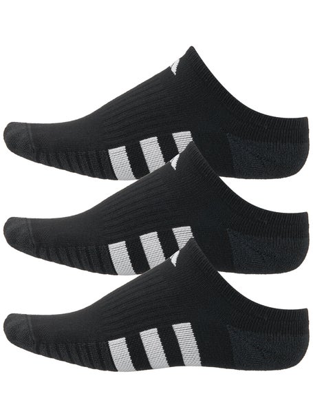 adidas Womens Cushioned 3.0 3-Pack No Show Sock Black