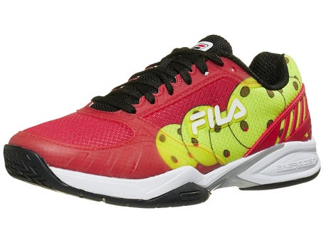 Fila Volley Zone Red/Bk/Yellow Mens Pickleball Shoes