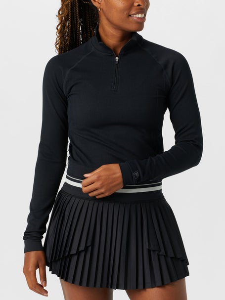 Fila Womens Casa Breakpoint Seamless 1/4 Zip-Black