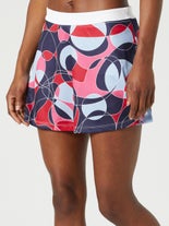 Grand Slam Wms Linear Circles Print Skirt Peacoat XS