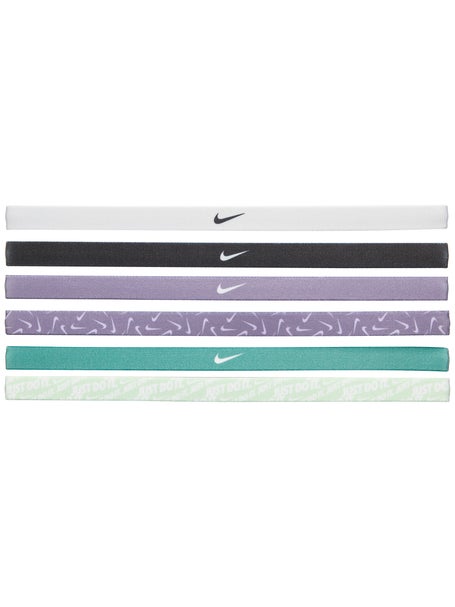Nike 6 pack Hairbands - Green/Daybreak/Black
