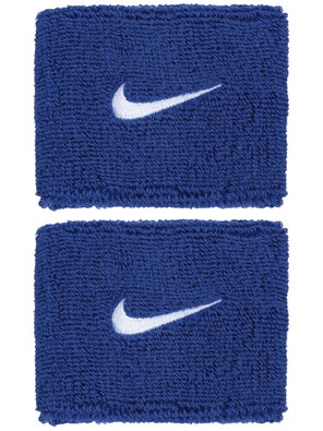 Nike Swoosh Singlewide Wristbands Royal Blue | Total Pickleball