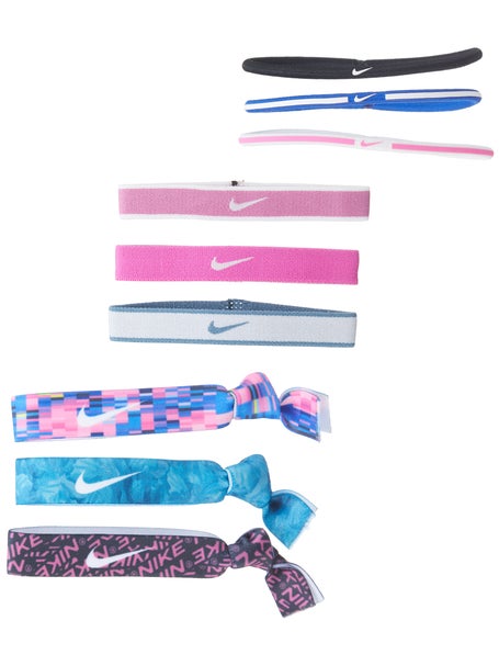 Nike Womens Mixed Ponytail Holders 9 Pack