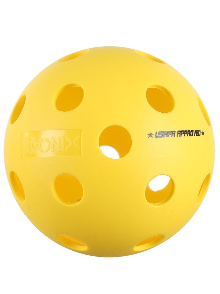 NEW ONIX FUSE INDOOR PICKLEBALLS  3 Pak  Yellow USAPA APPROVED 