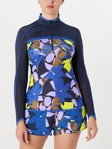 Penguin Women's Fall Abstract Floral Print 1/4 Zip