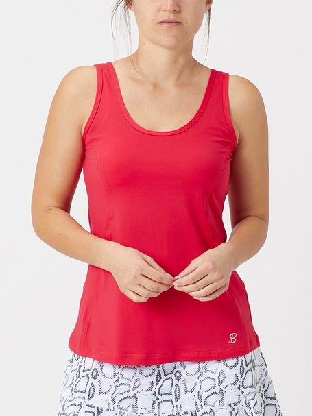 Sofibella Womens UV X-Back Tank Berry Red