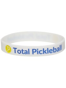 Total Pickleball Embossed Wristband - White