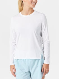 Spin-it Women's Summer Friday LS Top - White