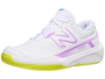 New Balance WC 696v5 D White/Purple Women's Shoe 